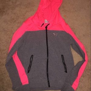 PINK sweatshirt pink and gray